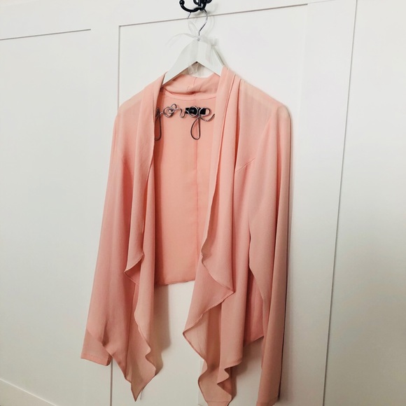 Torrid Blush Pink Crepe Blazer - Picture 3 of 8